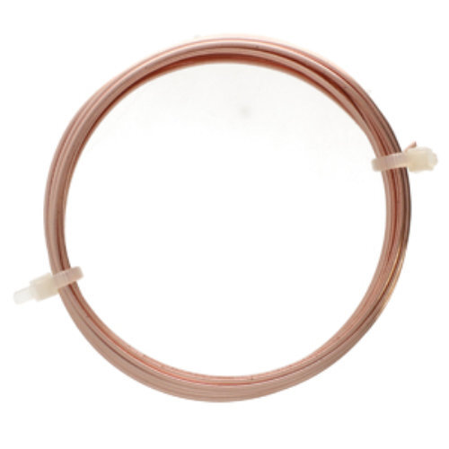 Tarnish Resistant Soft Temper Rose Gold 18 Gauge Square Wire - 4yd / 3.6m Spool - CW18SQ-RG-4
