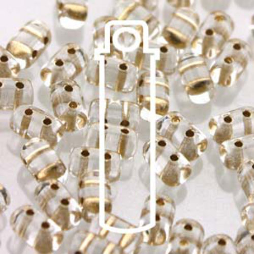 Rulla 3mm x 5mm - RUL3500030-68106 - Bronze Lined Crystal - 22gm Tube