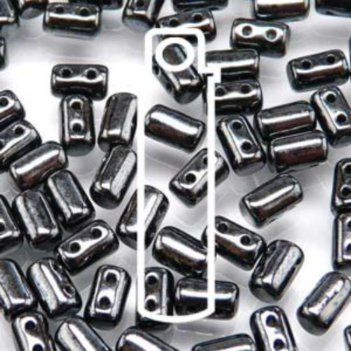 Rulla 3mm x 5mm - RUL3523980-14400 - Jet Hematite - 22gm Tube