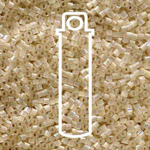 Miyuki 11/0 Delica Bead - DB1874 - Silk Inside Dyed Pale Apricot - 7.2gm Tube