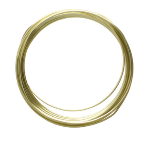 Tarnish Resistant Soft Temper Champagne Gold 21 Gauge Square Wire - 4yd / 3.6m Spool - CW21SQ-CG-4