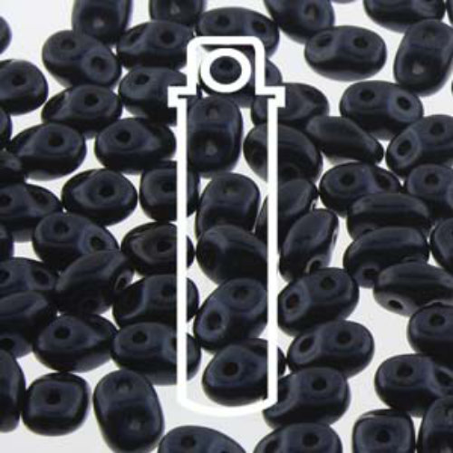 Super Duo 2.5mm x 5mm - DU0523980-79032 - Jet Metallic Suede Dark Blue - 22.5gm Tube