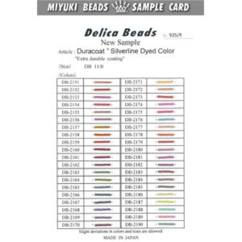 Miyuki Card Delica Duracoat Silver Line - MIYCARD_935-R