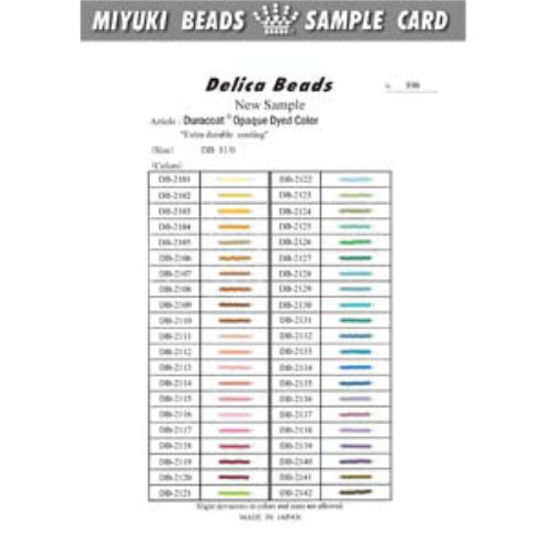 Miyuki Card Delica Duracoat Opaque Dyed - MIYCARD_936