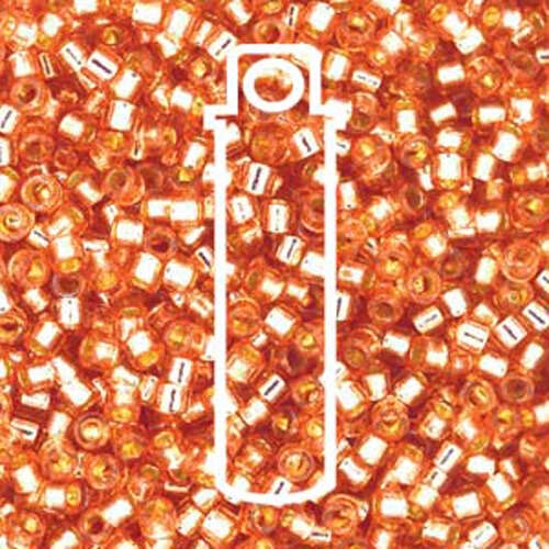 Miyuki 11/0 Delica Bead - DB2151 - Duracoat Silver Lined Rose Copper - 7.2gm Tube