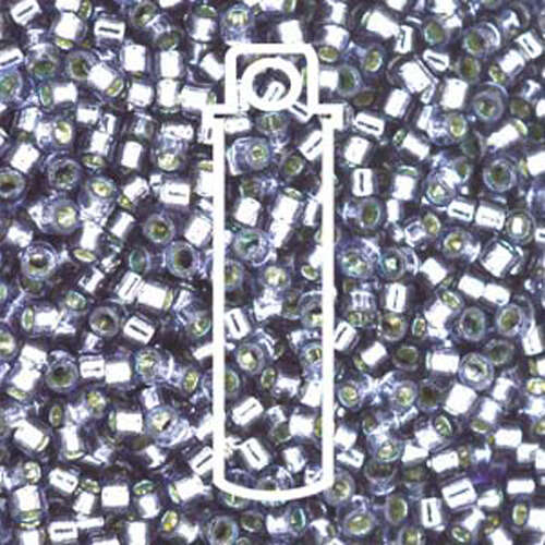 Miyuki 11/0 Delica Bead - DB2167 - Duracoat Silver Lined Prussian Blue - 7.2gm Tube