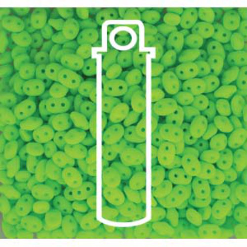 Super Duo 2.5mm x 5mm - DU0525142 - Neon Lime - 22.5gm Tube