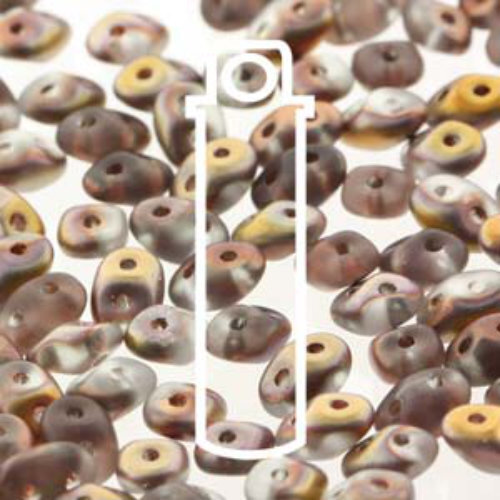 Super Duo 2.5mm x 5mm - DU0500030-27171 - Matte Crystal Capri - 22.5gm Tube