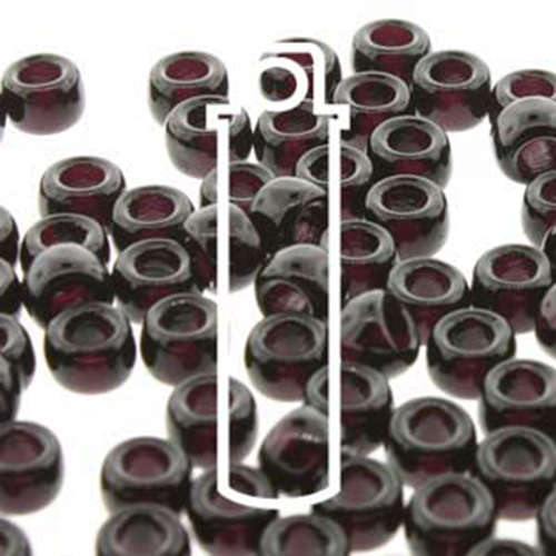 Matubo 8/0 Rocaille Bead - MTB08-23980 - Jet - 8gm Tube