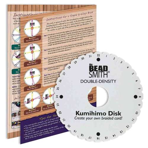 Kumihimo 6 Inch 20mm Thick Round Disc with 35mm Hole - KD606