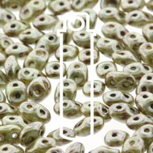 Super Duo 2.5mm x 5mm - DU0503000-65455 - Chalk Lazure Green - 22.5gm Tube