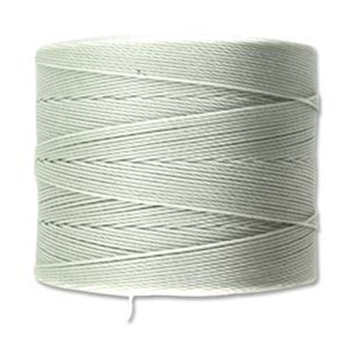 S-Lon Micro Twist Bead / Macrame Cord (TEX70) - Light Grey / Oyster - SLMC-LGY