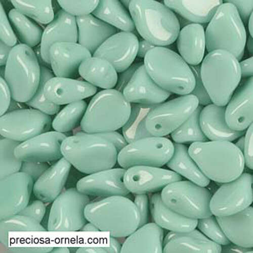 Pip Bead (5mm x 7mm) - 60 Bead Strand - PIP57-63130 - Opaque Turquoise