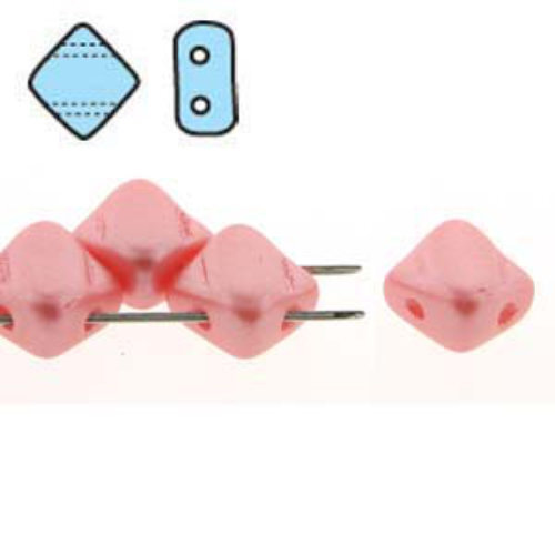 Silky 6mm - Pastel Light Coral - SQ206-25007 - 40 Bead Strand