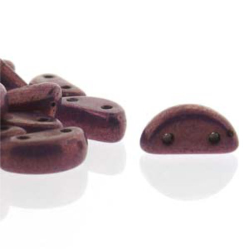 Half Moon 8mm x 4mm - Chalk Vega - HMN84-WH15726 - 50 Bead Strand