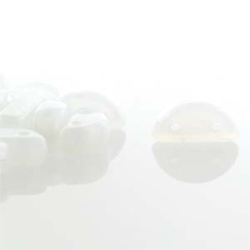 Half Moon 8mm x 4mm - White - HMN84-02020 - 50 Bead Strand
