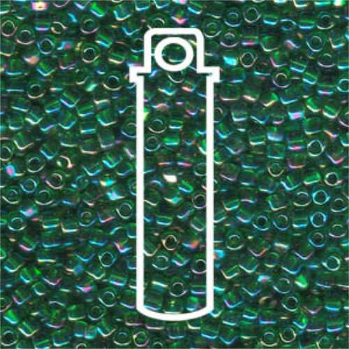 Miyuki 8/0 Triangle Bead - TR8-1154 - Green Iris - 24gm Tube