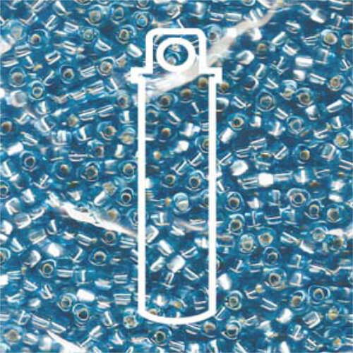 Miyuki 8/0 Triangle Bead - TR8-1803 - Silver Lined Light Blue - 24gm Tube