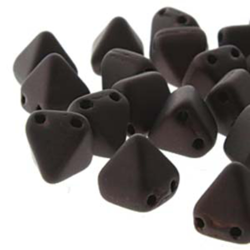 Pyramid Stud 6mm - Matte Jet Lila Vega - PYR0623980-85726 - 25 Bead Strand