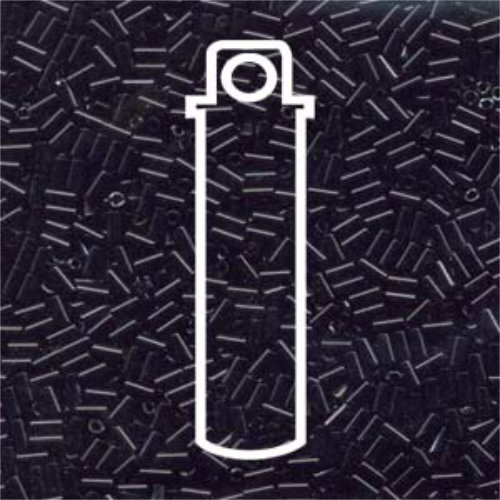 Miyuki 3mm Bugle Bead - BGL1-9401 - Opaque Black - 19.5gm Tube