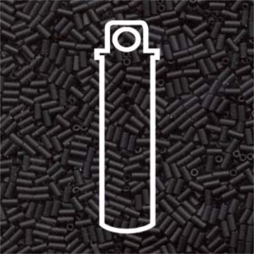 Miyuki 3mm Bugle Bead - BGL1-9401F - Matte Opaque Black - 19.5gm Tube