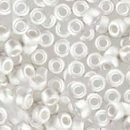 Miyuki 8/0 Rocaille Bead - 8-9961F - Frosted Sterling Silver Plated - 50gm Bag