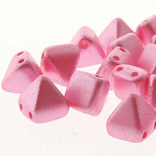 Pyramid Stud 6mm - Pastel Pink - PYR0625008 - 25 Bead Strand