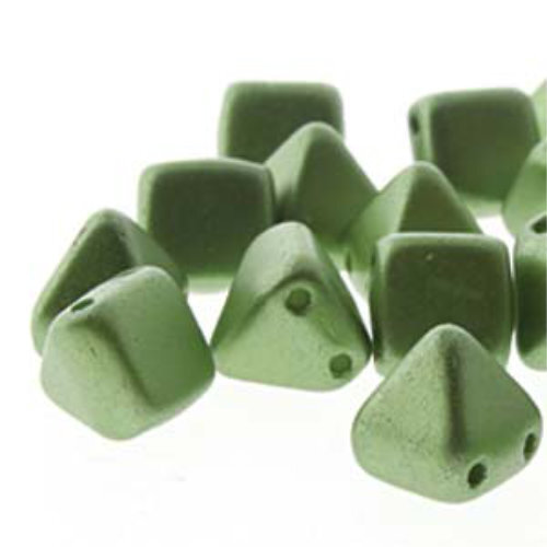 Pyramid Stud 6mm - Pastel Olivine - PYR0625034 - 25 Bead Strand