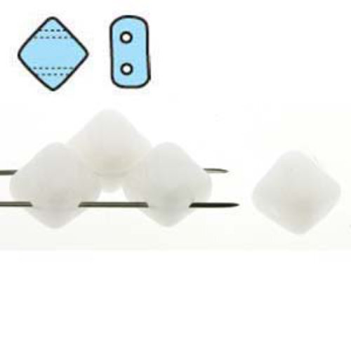Silky 6mm - White Alabaster - SQ206-02010 - 40 Bead Strand