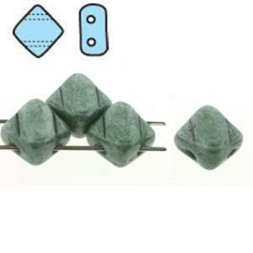 Silky 6mm - White Alabaster Green Luster - SQ206-02010-14459 - 40 Bead Strand