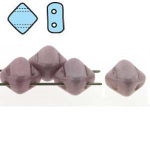 Silky 6mm - White Alabaster Lilac Luster - SQ206-02010-14494 - 40 Bead Strand