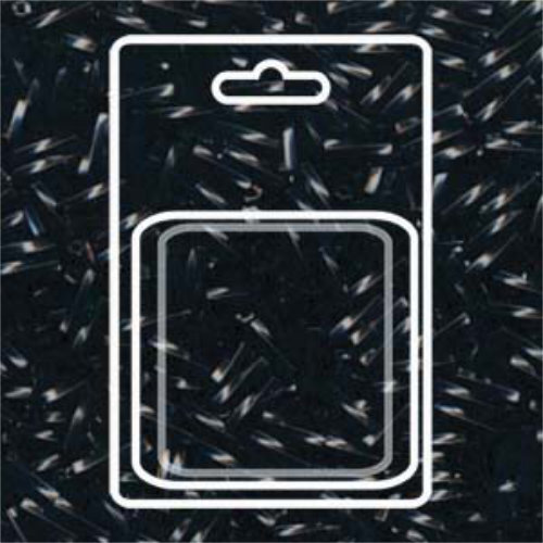 Miyuki 6mm x 2mm Twisted Bugle Bead - TW206-401 - Black - 13gm Card