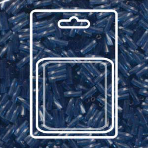 Miyuki 6mm x 2mm Twisted Bugle Bead - TW206-1710 - Transparent Dyed Montana - 13gm Card