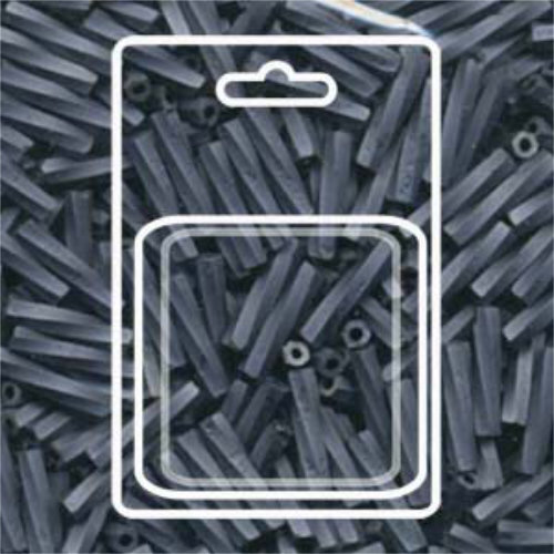 Miyuki 12mm Twisted Bugle Bead - TW2712-1254 - Matte Metallic Gunmetal - 13gm Card