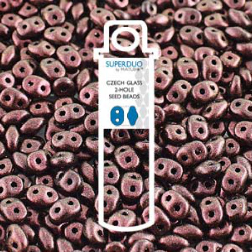 Super Duo 2.5mm x 5mm - DU0523980-94108 - Polychrome Dark Violet - 22.5gm Tube