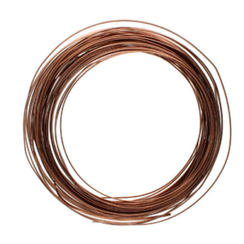 Tarnish Resistant Soft Temper Antique Copper 21 Gauge Half Round Wire - 7yd / 6.4m Spool - CW21HR-AC-7