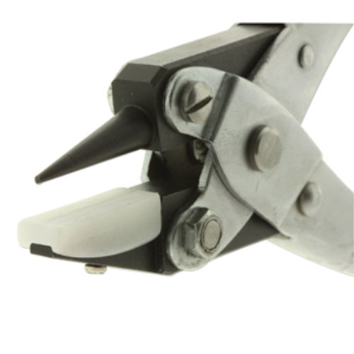 Parallel Pliers Round / Nylon Flat Jaw 145m - With Spring - PL361