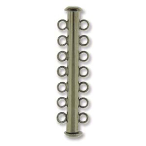 Multi Strand Clasp - 41mm - 7 Strand - Antique Silver - CLSP24ASP