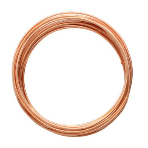 Tarnish Resistant Soft Temper Bare Copper 16 Gauge Round Wire - 5yd / 4.5m Spool - CW16R-BC-5