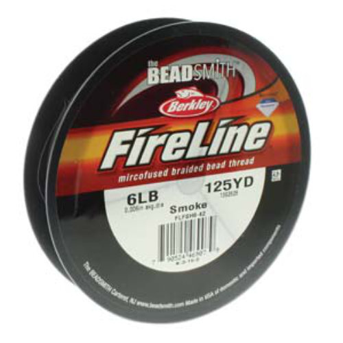 Fireline - 6LB .006" / .15mm Smoke Grey - 125 yd / 114m Roll - FL06SG125