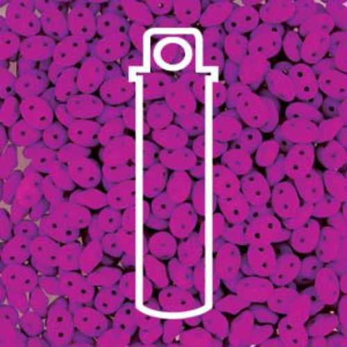 Mini Duo 2mm x 4mm - DU0425125 - Alabaster Neon Violet - 8gm Tube