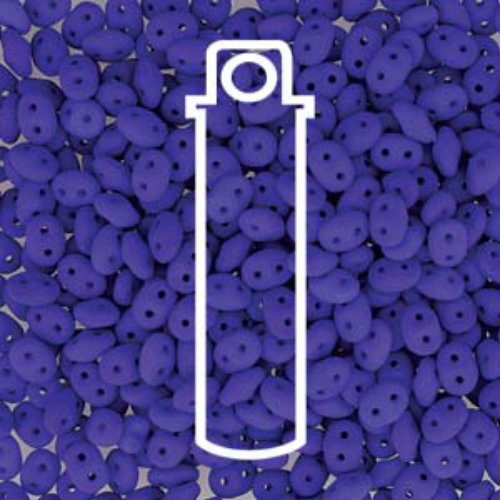 Mini Duo 2mm x 4mm - DU0425126 - Alabaster Neon Blue - 8gm Tube