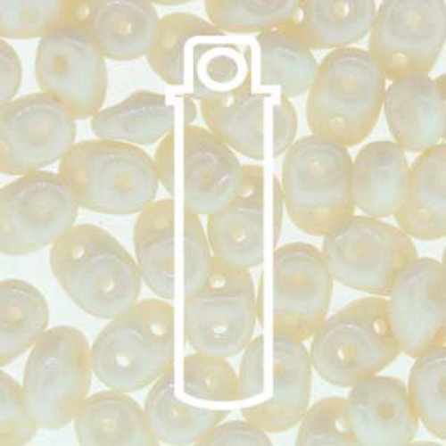 Mini Duo 2mm x 4mm - DU0403000-14413 - Chalk Beige Luster - 8gm Tube