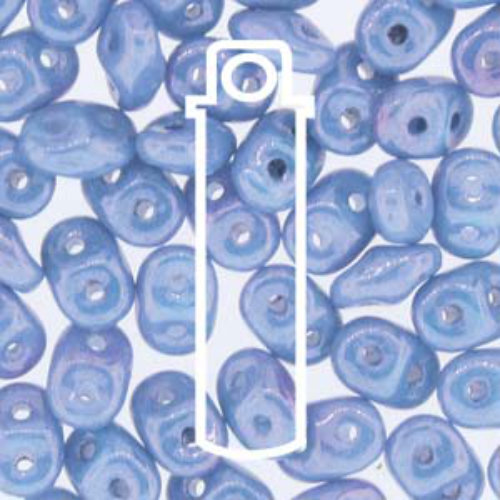 Mini Duo 2mm x 4mm - DU0403000-14464 - Chalk Blue Luster - 8gm Tube