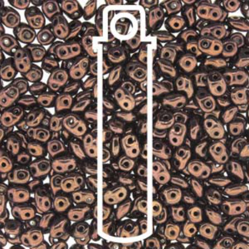 Mini Duo 2mm x 4mm - DU0423980-14415 - Jet Bronze - 8gm Tube