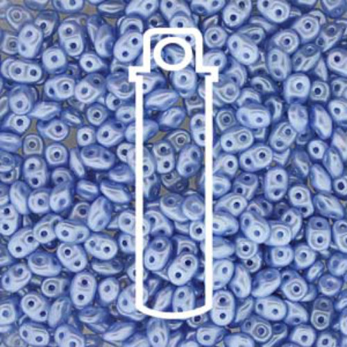Mini Duo 2mm x 4mm - DU0425014 - Pastel Light Sapphire - 8gm Tube