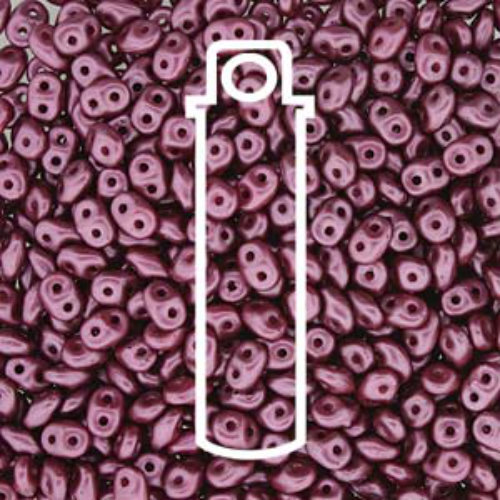 Mini Duo 2mm x 4mm - DU0425031 - Pastel Burgundy - 8gm Tube