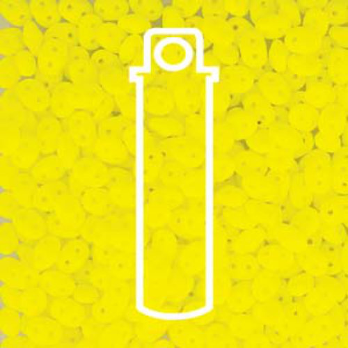 Mini Duo 2mm x 4mm - DU0425121 - Alabaster Neon Yellow - 8gm Tube