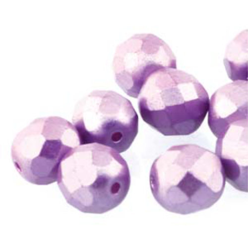 4mm Fire Polish Beads - Pastel Lilac 25012 - 38 Bead Strand