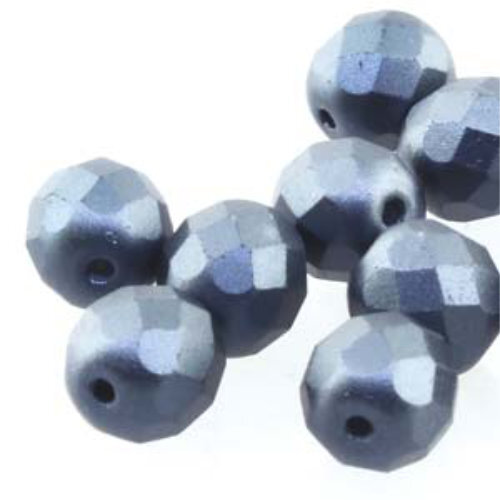 4mm Fire Polish Beads - Pastel Hematite 25037 - 38 Bead Strand